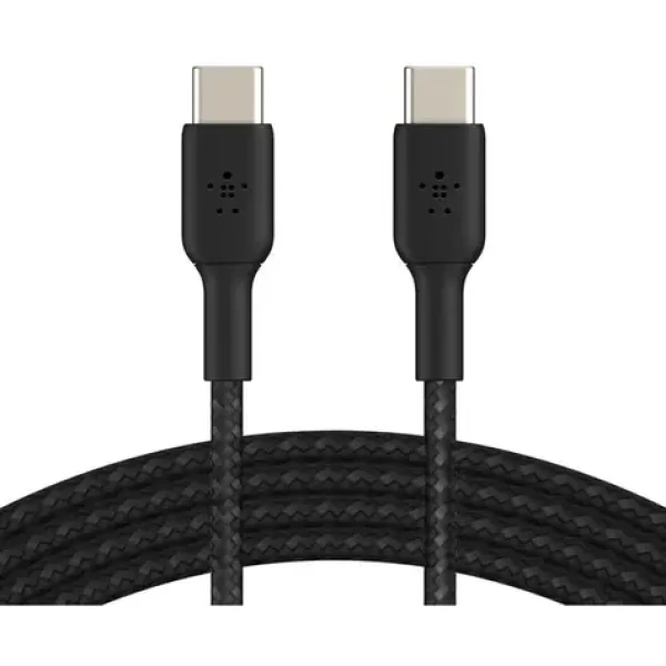 Belkin BOOST CHARGE napájecí kabel opletený USB-C na USB-C černá / 60W /2m (CAB004bt2MBK)
