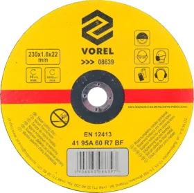 Vorel Řezný kotouč na kov 230 mm / Řezný kotouč / Průměr 230 x 22 mm / Tloušťka 1,6 mm