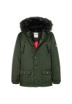 Kabát chlapecký Parka, Minoti, 11COAT 21, khaki - 146/152 | 11/12let