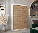 Šatní skříň Abi Y0 Barva korpusu: Dub artisan, Rozměry: 120 cm, Dveře: Černá