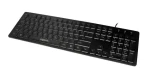 LogiLink Klávesnice s LED podsvícením černá / Klávesnice / DE layout / USB / 104 kláves (ID0138)