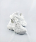 Bílé dámské sportovní boty model 17066089 Bílá jedna velikost - FEEBIT-ER