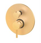 PAFFONI - Light Exclusive Edition Baterie pod omítku pro 3 spotřebiče, kartáčované zlato LIG019HGSP