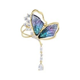 Luxusní brož v podobě motýla Nieves, Modrá