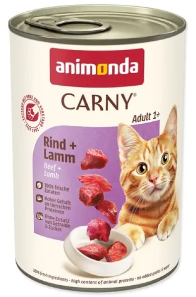 Animonda Carny Adult hovězí, jehněčí / Konzerva pro kočky / 400 g (B3-83721)