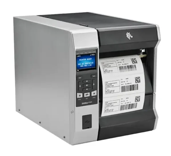 ZEBRA ZT610 203dpi BT Pee rew šedá / TT / Tiskárna etiket / 203dpi / USB+RS-232+LAN+BT / navíječ / odlepovač (ZT61042-T2E0100Z)