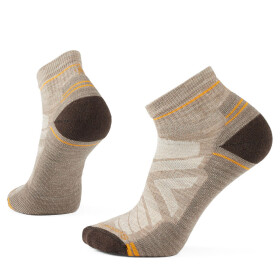Unisex merino turistické ponožky SMARTWOOL Hike Light Cushion Ankle Socks, Fossil/Chestnut velikost: 38-41 (M)