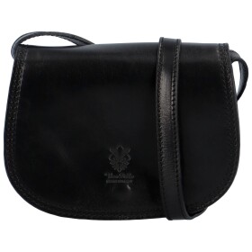 Dámská kožená crossbody taška Luren, černá