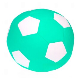 FRONTI Sedací vak - míč 100 cm - mentolová + bílá