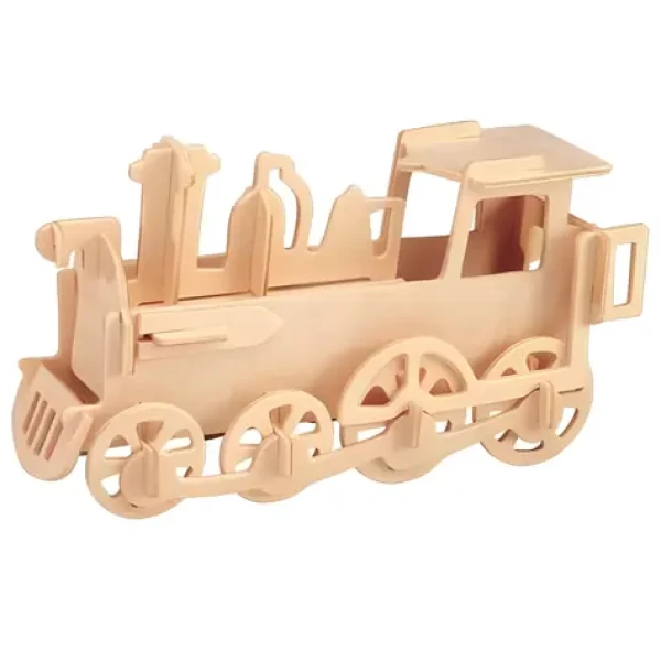 WOODCRAFT Dřevěné 3D puzzle Lokomotiva malá