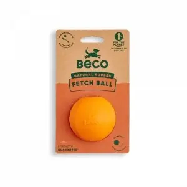 Beco Fetch Ball Hračka pro psy oranžová 6,5cm (BG-756285)