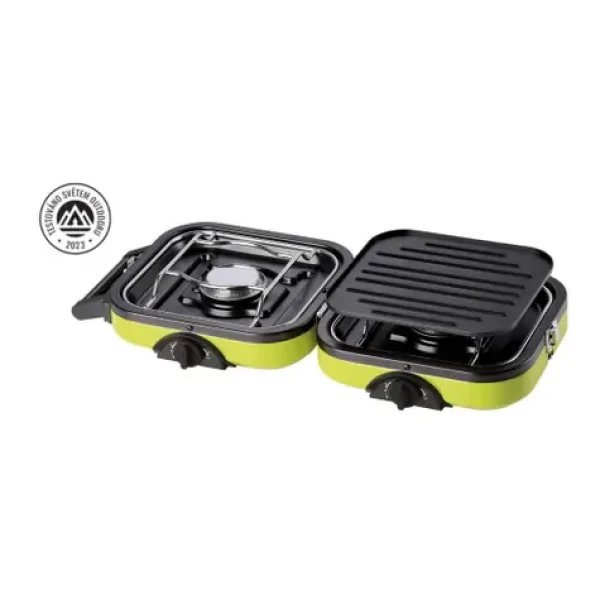 Meva vařič Dual Compact UKP22003 propan-butanový s grilem / 2x 2.3 kW (8590584573752)