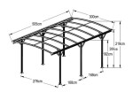 Hliníkový přístřešek (carport) – Bergen