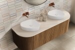 Laveo - Pola - umyvadlová baterie podomítková, růžové zlato BAP_822P