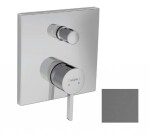 HANSGROHE - Finoris Baterie pod omítku, pro 2 spotřebiče, kartáčovaný černý chrom 76416340