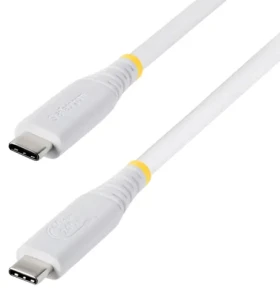 StarTech CC50CM40GUSB4TPW bílá / Kabel USB-C na USB-C4 / USB4 / 40 Gbps / 0,5 m (CC50CM40GUSB4TPW)
