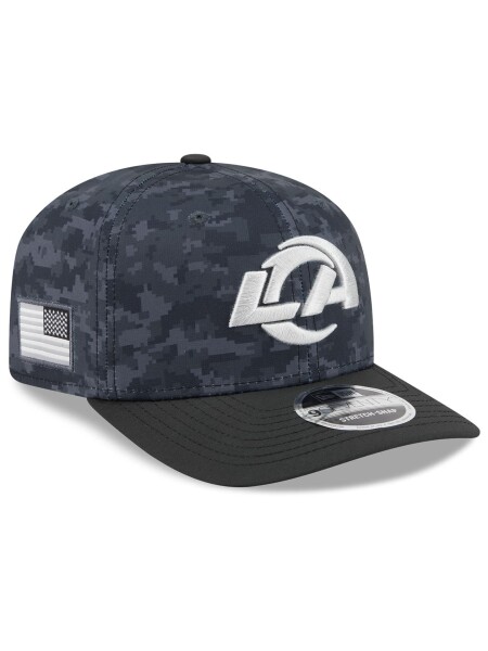New Era Pánská kšiltovka Los Angeles Rams NFL 2026 Salute to Service 9SEVENTY Stretch-Snap