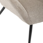 Křeslo ušák, hnědá, látka, AK-H9206 COF2