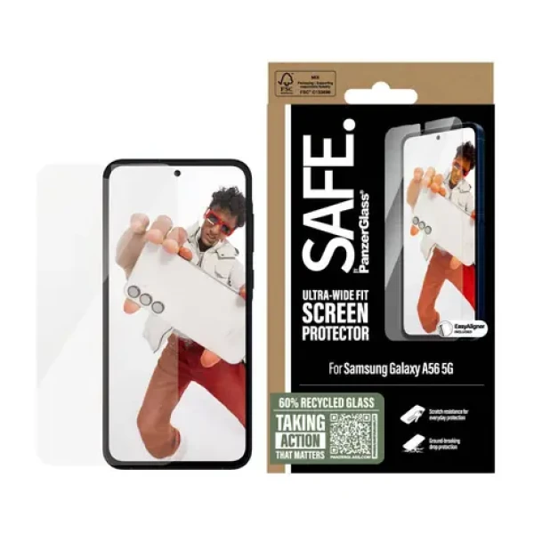 PanzerGlass SAFE Samsung Galaxy A56 5G s instalačním rámečkem (SARNUWFG38380)