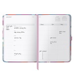 Busy B Diář na 17 měsíců Floral 2026/27, růžová barva