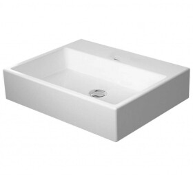 DURAVIT - Vero Air Umyvadlová mísa 60x47 cm, bez přepadu, bez otvoru pro baterii, WonderGliss, bílá 23526000701