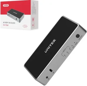 Unitek HDMI přepínač 3v1 / Přepínač / HDMI 1.4b / 4K UHD / dálkové ovládání (V1111A)