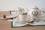 GREEN GATE Latte cup Philippa Petit White 300 ml, zlatá barva, porcelán 300ml