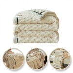 Extra měkká plyšová deka - krémová 180 x 200 cm