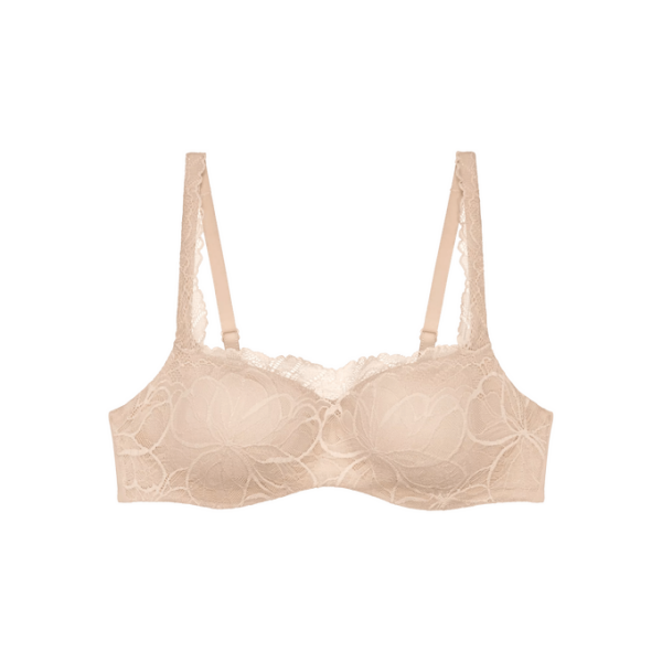 Dámská podprsenka Body Make-Up Illusion Lace Balconette - Triumph naze béžová (00NZ) 070E