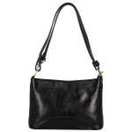 Módní dámská kožená kabelka na rameno Delami Vera Pelle Darlin, černá