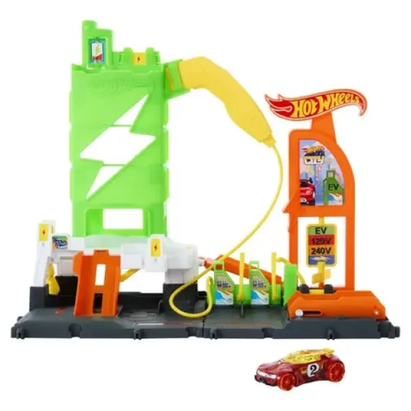 Mattel Hot Wheels City Super nabíjecí stanice
