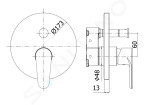 PAFFONI - Green Baterie pod omítku pro 2 spotřebiče, chrom GRBOX015CR