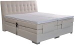 BLANÁŘ NÁBYTEK, a.s. Polohovatelný boxspring Astrid - dvoulůžko s matrací a topperem ROZMĚR: 2x (90x200) cm - boxspring