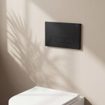 REA - Podomítkový WC systém K011A-Q + tlačítka I HD Black KPL-E0633