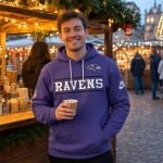 Nike Mikina Baltimore Ravens NFL Standard Issue Replay Officials Alternate Dri-FIT Hoodie Velikost: M