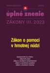 Aktualizácia III/2 2023 Zákon pomoci hmotnej núdzi