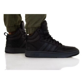 Pánské sportovní kotníkové boty Hoops 3.0 Mid Wtr GW6421 Černá - Adidas černá 44 2/3