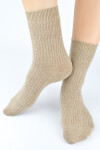 VLNĚNÉ PONOŽKY SW029 béžová 36-41
