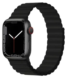 Devia Deluxe Sport 3 černá / Řemínek pro Apple Watch / 40/41/42 mm / silikonový / magnetický (6938595364761)