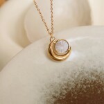 ELENYS Luna – pozlacený náhrdelník 18K žluté zlato Délka náhrdelníku: 40+5 cm / max. 45 cm