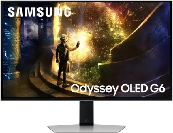 27" Samsung Odyssey OLED G6 stříbrná / Monitor / OLED / QHD 2560x1440 / 240Hz / HDR10 / HDMI + DP (LS27DG612SUXEN)