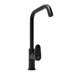 Dřezová baterie SAT Dark s otočným ramínkem černá SATBSDA280LC SATBSDA280LC