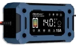 Mikroprocesorová nabíječka baterií 12V 15A / Nabíječka autobaterie / AGM/GEL / funkce oživení / max. 15 A (52496)