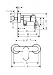 HANSGROHE - Rebris S Sprchová baterie, 2 průtoky, chrom 72643000