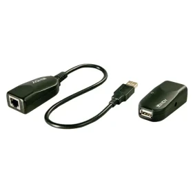 Lindy Classic USB 2.0 Extender / Prodlužovač / přes Cat5, Cat5e, Cat6 / dosah 50 m (42693)