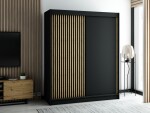 Šatní skříň Abi Lamelo Barva korpusu: Dub artisan, Rozměry: 100 cm