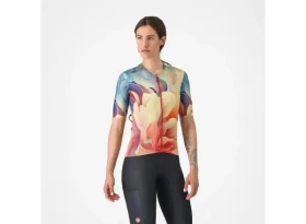 Castelli Unlimited Pro dámský dres krátký rukáv Multicolor Green vel. L