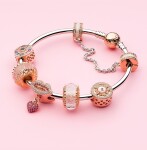 ELENYS Royal Fashion luxusní přívěsek Murano Jiskřivé kouzlo 14k růžové zlato
