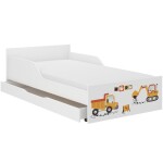 DumDekorace Vysoce kvalitní dětská postel 180 x 90 cm pro malé stavaře