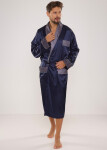 Pánský župan Adam Satyna 940 Tmavě modrá - De Lafense tmavě modrá 3XL